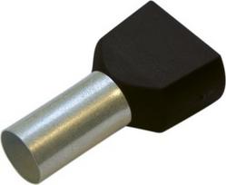 Twin-end sleeves two cables 1.5/12, black, 100 pieces 270790 | 4011923096793