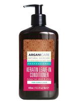 ARGANICARE Nenuplaunamas plaukų kondicionierius su keratinu, 400 ml