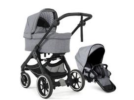 Universalus vežimėlio komplektas Emmaljunga NXT 90F Duo 2 in 1 Lounge Grey/Black važiuoklė