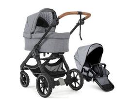 Universalus vežimėlio komplektas Emmaljunga NXT 90F Duo 2 in 1 Lounge Grey/Outdoor važiuoklė