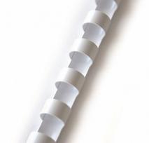 Spiralė įrišimui plastikinė 38 mm, balta (1 vnt.)