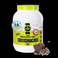 Išrūgų baltymų 80% mišinys „Healthy Choice“ šokolado skonio, 1Kg.