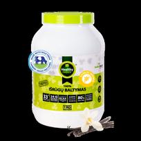 Išrūgų baltymų 80% mišinys „Healthy Choice“ vanilės skonio, 1Kg.