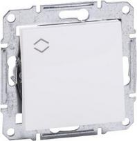 Switch, single button, two-way, frameless, white, Asfora EPH0401421 | 3606480595769