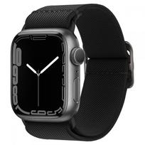 Juodas tekstilinis dirželis Spigen "Fit Lite" laikrodžiui Apple Watch 4 / 6 / 7 / 8 / 9 / 10 / 11 / SE / ULTRA (44 / 45 / 46 / 49 MM)