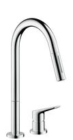 Dviejų dalių maišytuvas su ištraukiama žarna plautuvei, nerūdijančio plieno atspalvis Hansgrohe AXOR Citerrio M, 34822800