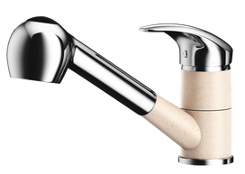 Virtuvinis maišytuvas su ištraukiama žarna KERNAU KWT 04 PO SAND / CHROME