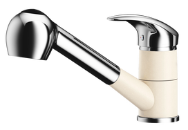 Virtuvinis maišytuvas su ištraukiama žarna KERNAU KWT 04 PO OLD WHITE / CHROME