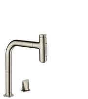 Virtuvinis maišytuvas su ištraukiama žarna Hansgrohe Metris Select M71 73819800 (nerūdijančio plieno)