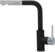 Virtuvinis maišytuvas su ištraukiama žarna Kernau KWT 06A PO BLACK METALLIC