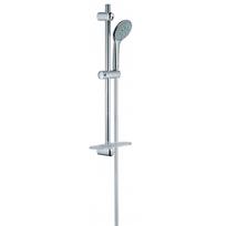 Euphoria Champagne dušo komplektas, stovas 600 (galvutė, stovas, žarna, muilinė) GROHE U4GRO-27232001