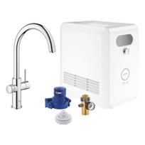 Virtuvės maišytuvo su vandens filtro funkcija ir vandens aušintuvo komplektas Grohe Blue Professional 31323002, chromas