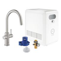Virtuvinio maišytuvo ir filtro sistemos kompektas GROHE Blue Professional C-spout kit 31325DC2, nerūdijančio plieno