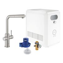 Virtuvinio maišytuvo ir filtro sistemos kompektas GROHE Blue Professional L-spout kit 31326DC2, nerūdijančio plieno