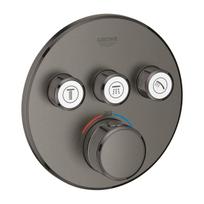 Termostatinis maišytuvas Grohe GROHTHERM SMARTCONTROL 29121AL0, juodas šlifuotas paviršius