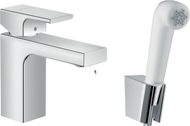 Praustuvo maišytuvas su bidė rankiniu dušu Hansgrohe Vernis Shape, 71216000, chromas