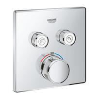 Virštinkinė, termostatinė dušo maišytuvo dalis Grohe GROHTHERM SMARTCONTROL, 29124000, chromas