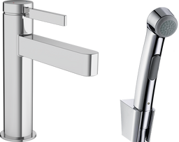 Praustuvo maišytuvas su bide dušeliu Hansgrohe Finoris, 76210000, chromo