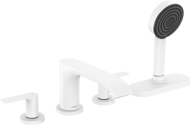 4 dalių maišytuvas montuojamas į vonios kraštą Hansgrohe Vivenis 75444700, baltas matinis