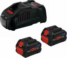 Pradžios komplektas Bosch 2 x ProCORE18V 5.5Ah + GAL 1880 CV Professional, 1600A0214C