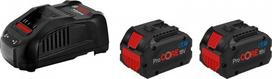 Pradžios komplektas Bosch 2 x ProCORE18V 8.0Ah + 1 x GAL 1880 CV Professional 1600A01C4K