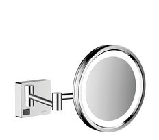 Skutimosi veidrodis su LED lempute Hansgrohe AddStoris, 41790000, chromas