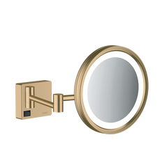 Skutimosi veidrodis su LED lempute Hansgrohe AddStoris, Brushed Bronze, 41790140