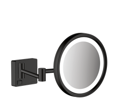 Skutimosi veidrodis su LED lempute Hansgrohe AddStoris, juodas matinis, 41790670