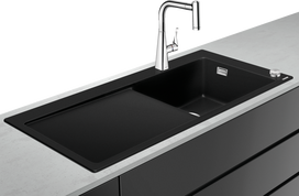 Virtuvės plautuvės ir maišytuvo komplektas Hansgrohe C51, 43214000