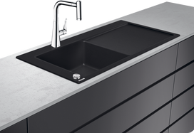 Virtuvės plautuvės ir maišytuvo komplektas Hansgrohe C51, 43227000