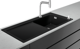 Virtuvės plautuvės ir maišytuvo komplektas Hansgrohe C51, 43219000