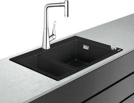 Virtuvės plautuvės ir maišytuvo komplektas Hansgrohe C51, 43215000