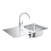 Plautuvės ir maišytuvo komplektas Grohe BAU 31562SD1, nerūd. plieno