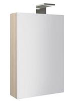 Veidrodinė spintelė su apšvietimu KAME, LED, IP44, 4000K, 2,5 W, šviesus uosis, MC4DM/46-70/4