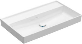 Praustuvas Villeroy&Boch Collaro 4A3383RW (Stone White CeramicPlus) 80 cm, be skylės maišytuvui ir persipylimo