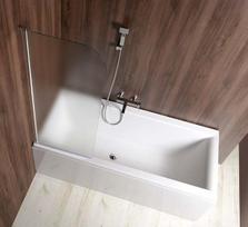 Vonios sienelė Aqualine VILMA AQ6018L kairinė, matinis stiklas