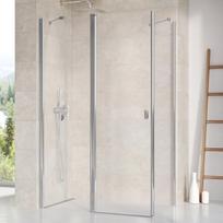 Dušo durys Ravak CRV2-120 satinas+stiklas Transparent 1QVG0U00Z1