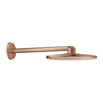 Dušo galva su sieniniu laikikliu Grohe Rainshower SmartActive 310 26475DL0, šlifuotas vario paviršius