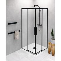 Juoda dušo kabina Sapho Altis Line Black 80x80cm, AL1582BAL1582B