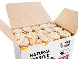 Susuktos medienos vilnos įdegtukai Kamado FIRELIGHTERS