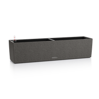 Vazonas su savaiminio drėkinimo sistema LECHUZA Balconera Stone 80 Graphite Black, 15662