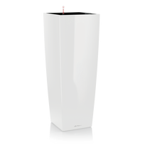 Vazonas su savaiminio drėkinimo sistema LECHUZA Cubico alto Premium 40 White, 18230