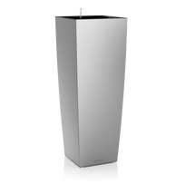 Vazonas su savaiminio drėkinimo sistema LECHUZA Cubico alto Premium 40 Silver, 18238