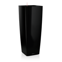 Vazonas su savaiminio drėkinimo sistema LECHUZA Cubico alto Premium 40 Black, 18239
