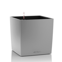 Vazonas su savaiminio drėkinimo sistema LECHUZA Cube Premium 50 silver metallic, 16568