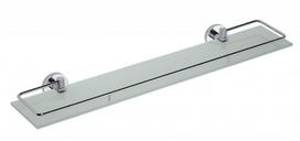 Stiklinė lentynėlė su borteliais Sapho X-ROUND XR600, 60cm