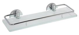 Stiklinė lentynėlė su borteliais Sapho X-ROUND XR607, 30cm