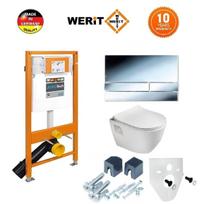 Potinkinio rėmo komplektas WERIT su Sapho PAULA klozetu 174-91101300-00+TP325
