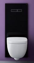 WC juodas rėmo terminalas su lietimui jautriu klavišu ("Senso-touch") TECElux 400, 9600400+9650003+9650105