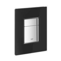 WC vandens nuleidimo mygtukas Grohe Skate Cosmopolitan 38845KS0, chromas/juodas stiklas